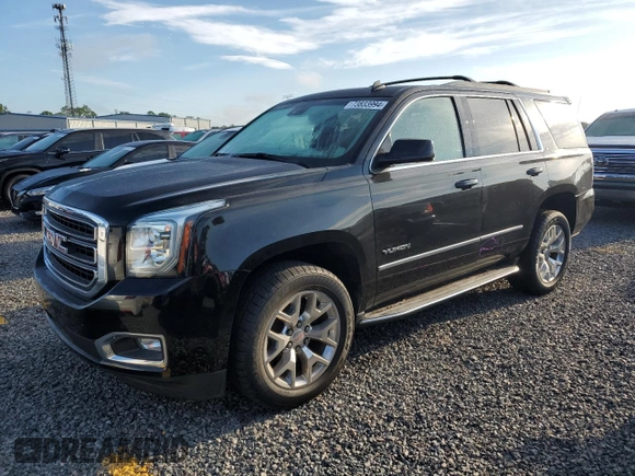 2015 GMC Yukon SLT with VIN 1GKS2BKC9FR118305, listed as a Copart auction lot 73833994 with 0 mi miles and Salvage Title. Bid and sale history available at carsss.com. Image 1.