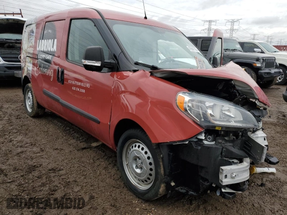 2021 Ram ProMaster City Cargo Tradesman with VIN ZFBHRFAB6M6V30331, listed as a Copart auction lot 47641145 with 42,047 mi miles and Salvage title. Bid and sale history available at DreamBid. Image 4.