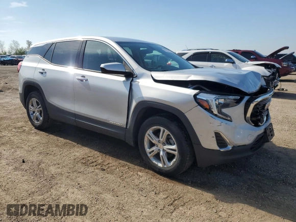 2019 GMC Terrain SLE with VIN 3GKALTEV9KL150099, listed as a Copart auction lot 55633105 with 117,023 mi miles and Salvage title. Bid and sale history available at DreamBid. Image 4.