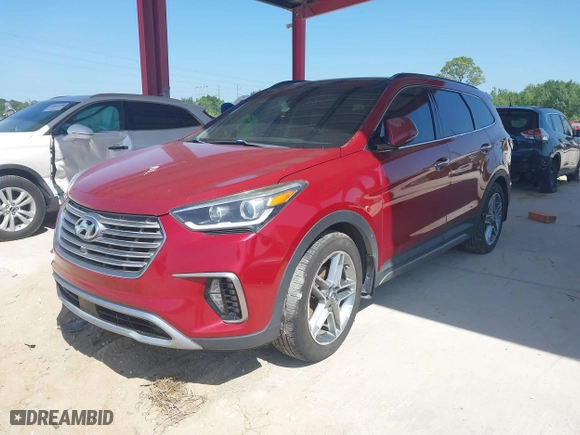 2017 Hyundai Santa Fe Limited Ultimate with VIN KM8SRDHF0HU252796, listed as a IAAI auction lot 42019749 with 122,066 mi miles. Bid and sale history available at carsss.com. Image 17.