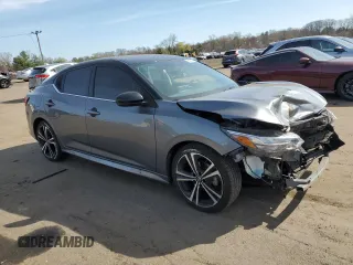 2020 Nissan Sentra SR with VIN 3N1AB8DV0LY228807, listed as a Copart auction lot 52566665 with 69,734 mi miles and Salvage Title. Bid and sale history available at DreamBid. Image 4.