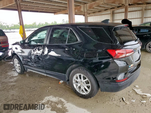 2024 Chevrolet Equinox LS with VIN 3GNAXHEG0RL366097, listed as a Copart auction lot 61048045 with 22,968 mi miles and Salvage title. Bid and sale history available at DreamBid. Image 2.