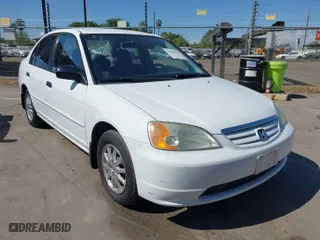 2001 Honda Civic LX with VIN 2HGES16551H602691, listed as a IAAI auction lot 42039179 with 139,615 mi miles. Bid and sale history available at carsss.com. Image 1.