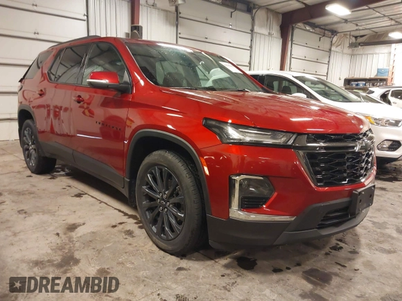 2023 Chevrolet Traverse RS z VIN 1GNEVJKW4PJ187303, wystawiony jako IAAI lot #41582948 z przebiegiem 24 047 mil mil oraz . Historia ofert i sprzedaży dostępna na DreamBid. Obrazek 1.