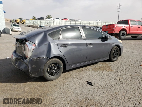 2013 Toyota Prius One with VIN JTDKN3DU1D5659951, listed as a Copart auction lot 49708025 with 125,471 mi miles and Salvage Title. Bid and sale history available at carsss.com. Image 3.