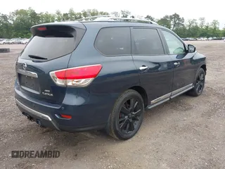 2013 Nissan Pathfinder SV with VIN 5N1AR2MM2DC633232, listed as a IAAI auction lot 42463619 with 128,131 mi miles and . Bid and sale history available at DreamBid. Image 4.