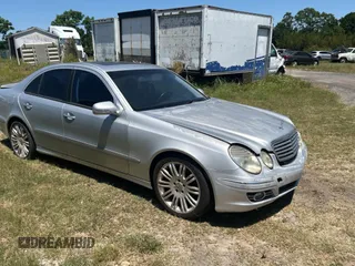 2007 Mercedes-Benz E-Class 3.5L with VIN WDBUF56XX7B076632, listed as a Copart auction lot 53721005 with 130,410 mi miles and Salvage Title. Bid and sale history available at carsss.com. Image 1.