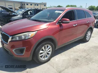 2016 Kia Sorento LX with VIN 5XYPG4A37GG087068, listed as a Copart auction lot 52555575 with 75,223 mi miles and Salvage Title. Bid and sale history available at carsss.com. Image 1.
