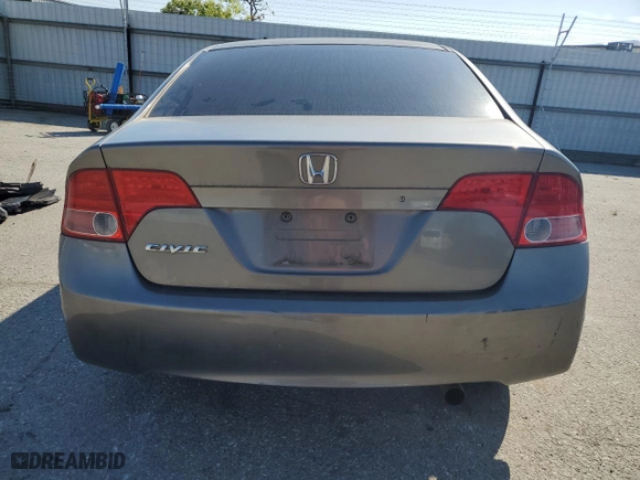 2007 Honda Civic Sdn LX with VIN 2HGFA16507H308003, listed as a Copart auction lot 50536505 with 192,554 mi miles and Salvage Title. Bid and sale history available at carsss.com. Image 6.