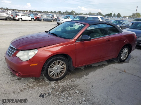 2008 Chrysler Sebring LX with VIN 1C3LC45K98N681848, listed as a Copart auction lot 69414384 with 99,117 mi miles and Salvage Title. Bid and sale history available at carsss.com. Image 1.