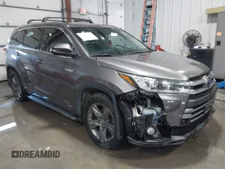 2018 Toyota Highlander Hybrid Limited with VIN 5TDDGRFH0JS039412, listed as a IAAI auction lot 41369168 with 106,724 mi miles and . Bid and sale history available at DreamBid. Image 1.