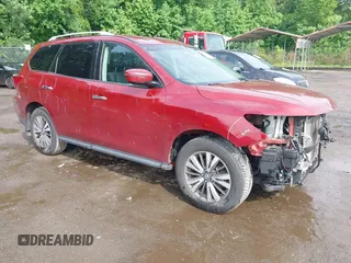 2017 Nissan Pathfinder SL with VIN 5N1DR2MM2HC642337, listed as a IAAI auction lot 42446232 with 102,964 mi miles and . Bid and sale history available at DreamBid. Image 1.