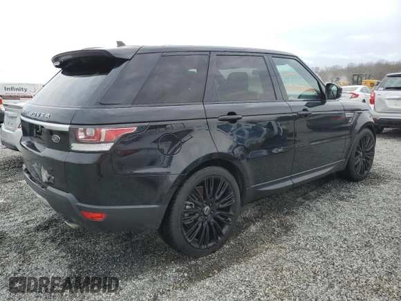 2016 Land Rover Range Rover Sport V6 HSE with VIN SALWR2PFXGA119256, listed as a Copart auction lot 47309665 with 70,748 mi miles and Salvage Title. Bid and sale history available at carsss.com. Image 3.