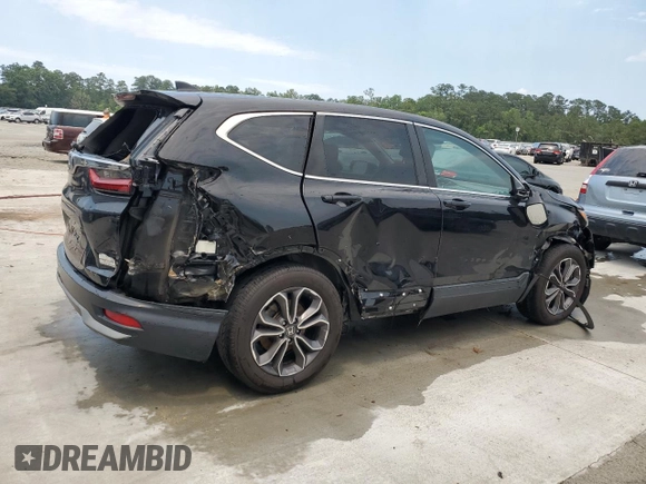 2020 Honda CR-V EX with VIN 2HKRW1H53LH413212, listed as a Copart auction lot 57423095 with 143,553 mi miles and Salvage title. Bid and sale history available at DreamBid. Image 3.