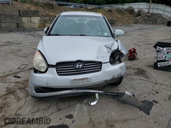 2008 Hyundai Accent GLS with VIN KMHCN46C48U205120, listed as a Copart auction lot 58738075 with 158,061 mi miles and Salvage title. Bid and sale history available at DreamBid. Image 5.
