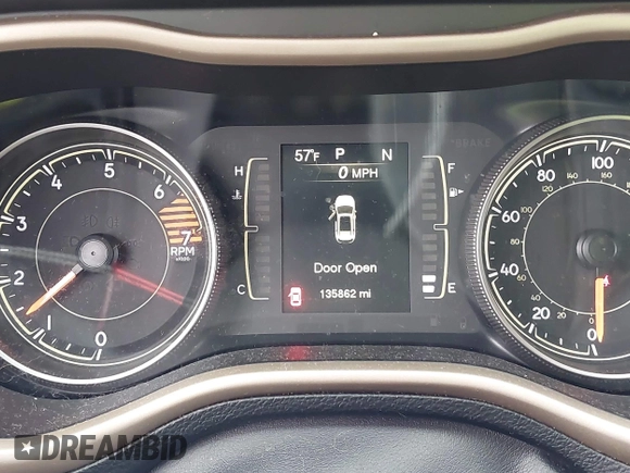 2017 Jeep Cherokee Latitude with VIN 1C4PJLCB5HW571941, listed as a IAAI auction lot 41156440 with 135,862 mi miles and . Bid and sale history available at DreamBid. Image 15.