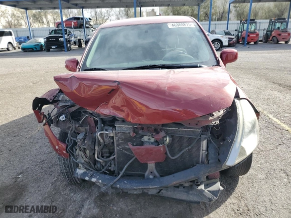 2010 Nissan Versa 1.8 S with VIN 3N1BC1AP3AL410638, listed as a Copart auction lot 46369875 with 184,090 mi miles and Salvage Title. Bid and sale history available at carsss.com. Image 5.