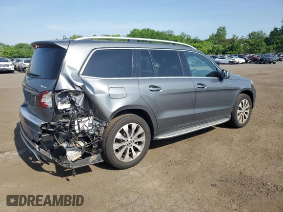 2018 Mercedes-Benz GLS 450 with VIN 4JGDF6EE9KB238052, listed as a Copart auction lot 55185184 with 45,682 mi miles and . Bid and sale history available at DreamBid. Image 3.
