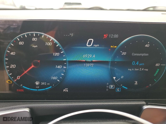 2023 Mercedes-Benz GLB with VIN W1N4M4GB9PW313875, listed as a Copart auction lot 51676835 with 13,972 mi miles and Salvage Title. Bid and sale history available at carsss.com. Image 9.