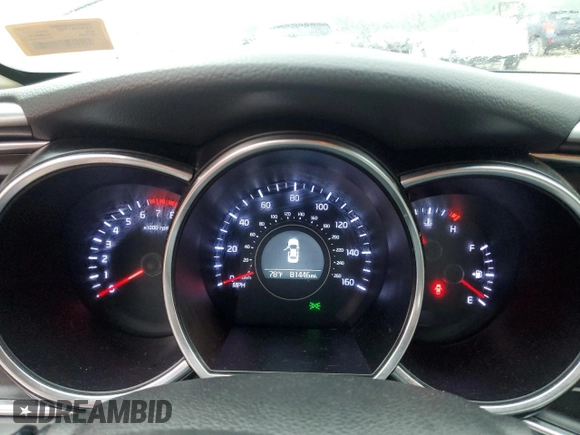 2014 Kia Optima LX with VIN 5XXGM4A76EG266117, listed as a Copart auction lot 66970104 with 81,446 mi miles and Salvage Title. Bid and sale history available at carsss.com. Image 9.
