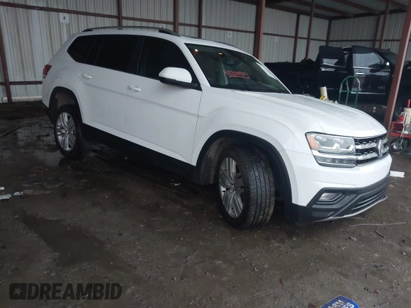 2019 Volkswagen Atlas SE with VIN 1V2WR2CA8KC526036, listed as a IAAI auction lot 42200589 with 118,590 mi miles and . Bid and sale history available at DreamBid. Image 1.