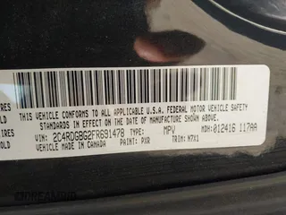 2015 Dodge Grand Caravan SE with VIN 2C4RDGBG2FR691478, listed as a IAAI auction lot 41348848 with 177,103 mi miles and . Bid and sale history available at DreamBid. Image 9.