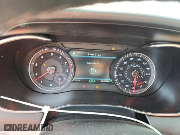 2020 Genesis G70 2.0T with VIN KMTG34LA5LU051106, listed as a Copart auction lot 60552345 with 45,427 mi miles and Non repairable. Bid and sale history available at DreamBid. Image 9.