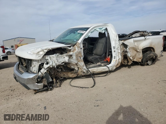 2019 Chevrolet Silverado 1500 Work Truck with VIN 3GCNWAEF5KG194594, listed as a Copart auction lot 44603345 with 80,401 mi miles and Salvage Title. Bid and sale history available at DreamBid. Image 1.