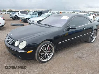 2002 Mercedes-Benz CL with VIN WDBPJ78J52A025991, listed as a IAAI auction lot 42067195 with 47,883 mi miles. Bid and sale history available at carsss.com. Image 2.