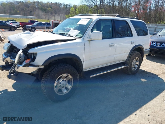 1999 Toyota 4Runner SR5 with VIN JT3HN86R5X0207829, listed as a IAAI auction lot 41875252 with 279,789 mi miles. Bid and sale history available at carsss.com. Image 2.