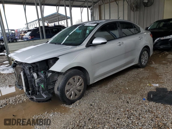 2020 Kia Rio S with VIN 3KPA24ADXLE298706, listed as a Copart auction lot 47620455 with 61,274 mi miles and Salvage Title. Bid and sale history available at DreamBid. Image 1.