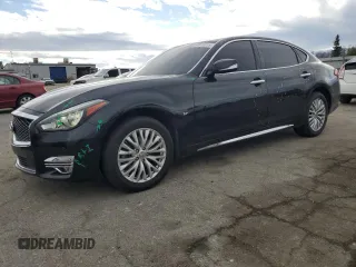 2015 Infiniti Q70 with VIN JN1BY1PP4FM600745, listed as a Copart auction lot 44411015 with 80,509 mi miles and Salvage Title. Bid and sale history available at DreamBid. Image 1.