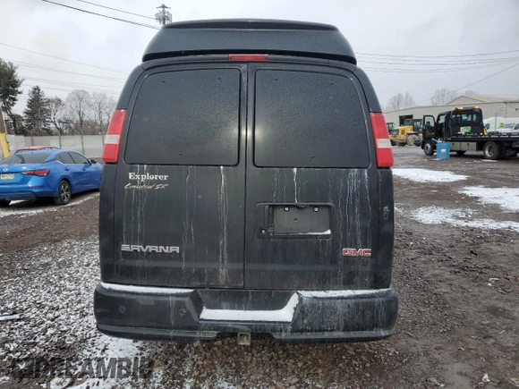 2014 GMC Savana Cargo Van Upfitter with VIN 1GDS8DC41E1157444, listed as a Copart auction lot 45412915 with 0 mi miles and Salvage Title. Bid and sale history available at carsss.com. Image 6.