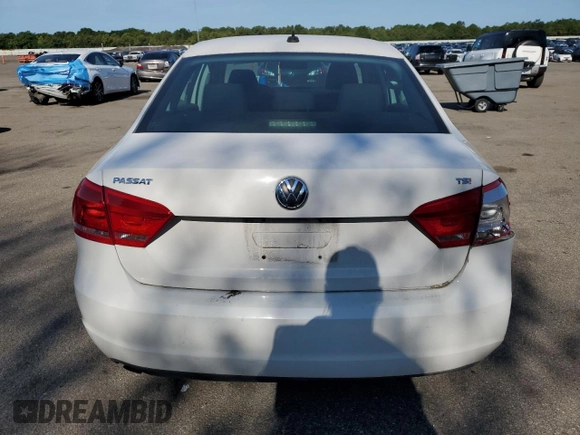 2015 Volkswagen Passat S with VIN 1VWAT7A30FC074164, listed as a Copart auction lot 65852795 with 84,384 mi miles and Salvage title. Bid and sale history available at DreamBid. Image 6.