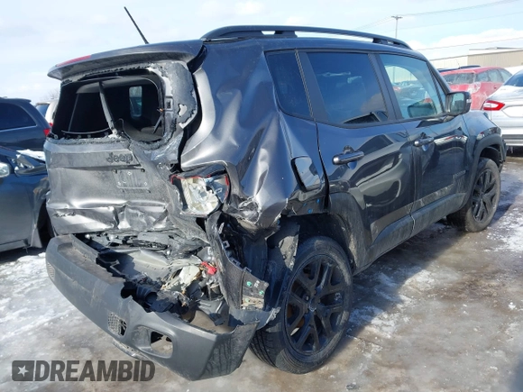 2017 Jeep Renegade Latitude with VIN ZACCJBBBXHPG26584, listed as a IAAI auction lot 41571110 with 75,484 mi miles. Bid and sale history available at carsss.com. Image 4.