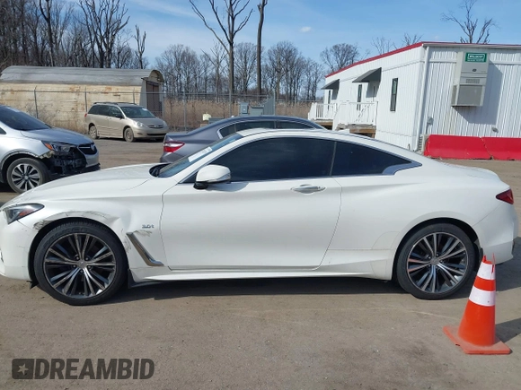 2017 Infiniti Q60 Sport with VIN JN1EV7EL8HM550153, listed as a IAAI auction lot 41701379 with 111,476 mi miles. Bid and sale history available at carsss.com. Image 14.