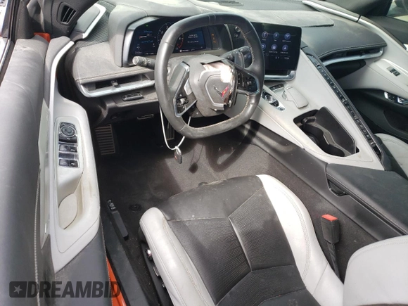 2021 Chevrolet Corvette 2LT with VIN 1G1YB3D45M5108742, listed as a Copart auction lot 51449085 with 21,105 mi miles and Salvage Title. Bid and sale history available at carsss.com. Image 8.