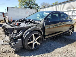 2015 Honda Accord Sport with VIN 1HGCR2F5XFA008516, listed as a Copart auction lot 52334135 with 195,896 mi miles and Salvage Title. Bid and sale history available at DreamBid. Image 1.