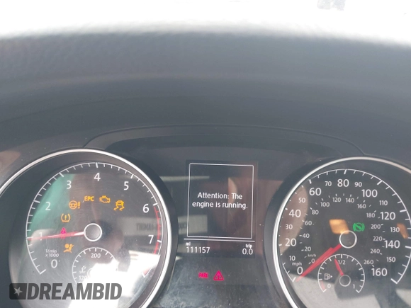 2020 Volkswagen Golf TSI z VIN 3VWG57AU0LM004011, wystawiony jako IAAI lot #41913180 z przebiegiem 111 157 mil mil oraz . Historia ofert i sprzedaży dostępna na DreamBid. Obrazek 7.