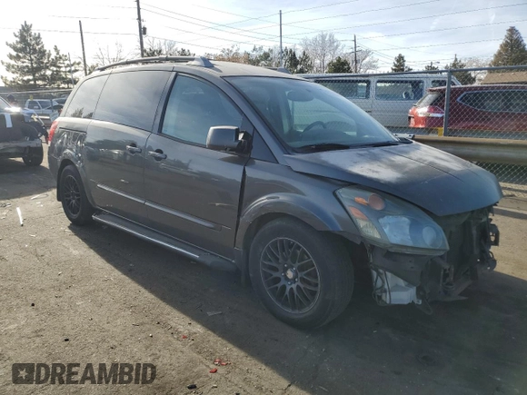 2004 Nissan Quest SE z VIN 5N1BV28U44N353181, wystawiony jako Copart lot #84300274 z przebiegiem 18 732 mil mil oraz Szkoda całkowita • Salvage title. Historia ofert i sprzedaży dostępna na DreamBid. Obrazek 4.