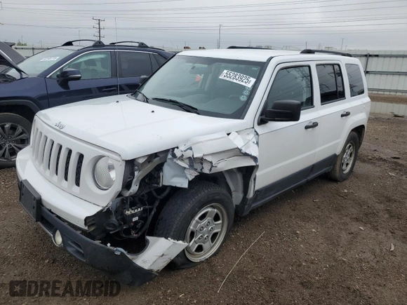 2014 Jeep Patriot Sport z VIN 1C4NJPBBXED915836, wystawiony jako Copart lot #55283925 z przebiegiem 75 951 mil mil oraz Szkoda całkowita • Salvage title. Historia ofert i sprzedaży dostępna na DreamBid. Obrazek 1.