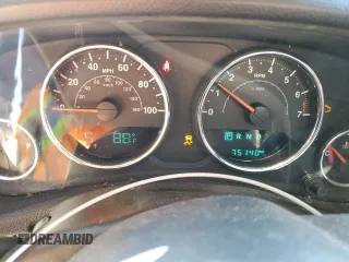 2017 Jeep Wrangler Unlimited Sport with VIN 1C4BJWDG7HL683406, listed as a Copart auction lot 62758735 with 75,140 mi miles and Salvage title. Bid and sale history available at DreamBid. Image 9.