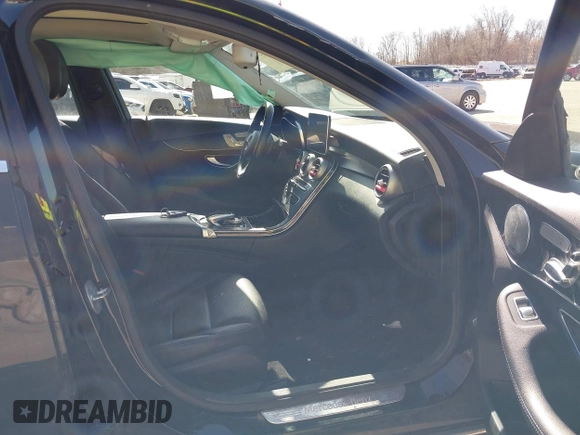 2017 Mercedes-Benz C 300 with VIN 55SWF4KB7HU184461, listed as a IAAI auction lot 41761593 with 55,161 mi miles and . Bid and sale history available at carsss.com. Image 5.