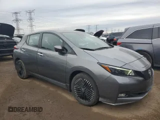 2023 Nissan LEAF SV Plus with VIN 1N4CZ1CV9PC557276, listed as a Copart auction lot 43772075 with 10,533 mi miles and Salvage Title. Bid and sale history available at DreamBid. Image 4.