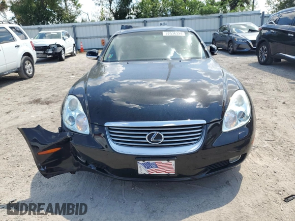 2002 Lexus SC 430 z VIN JTHFN48Y220003450, wystawiony jako Copart lot #72536324 z przebiegiem 114 009 mil mil oraz Nie do naprawy • Non repairable. Historia ofert i sprzedaży dostępna na DreamBid. Obrazek 5.