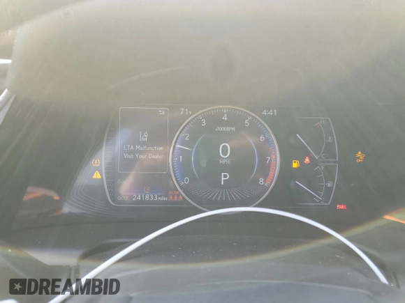 2022 Lexus ES 250 with VIN 58AD11D18NU008987, listed as a Copart auction lot 55146525 with 241,833 mi miles and Salvage title. Bid and sale history available at DreamBid. Image 9.
