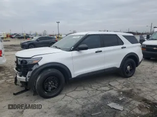 2023 Ford Police Interceptor Utility z VIN 1FM5K8AW4PNA00206, wystawiony jako Copart lot #87904865 z przebiegiem 18 824 mil mil oraz Szkody całkowita. Historia ofert i sprzedaży dostępna na DreamBid. Obrazek 1.