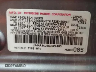 2016 Mitsubishi Outlander ES с VIN JA4AR3AU8GZ024463, выставлен на аукционе Copart как лот 52606905 с пробегом 94 422 миль миль и Списание • Salvage title. История ставок и продаж доступна на DreamBid. Изображение 15.
