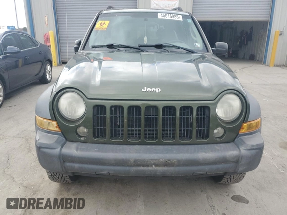 2007 Jeep Liberty Sport with VIN 1J4GL48K27W634768, listed as a Copart auction lot 45016985 with 134,418 mi miles and Salvage Title. Bid and sale history available at DreamBid. Image 5.