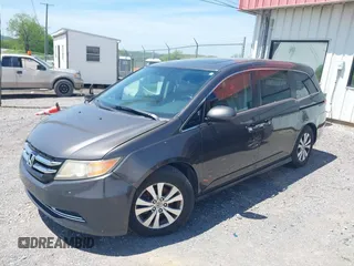 2014 Honda Odyssey EX-L with VIN 5FNRL5H6XEB111412, listed as a IAAI auction lot 41917361 with 210,841 mi miles and . Bid and sale history available at carsss.com. Image 14.